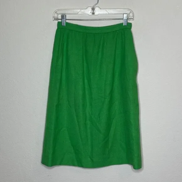 Vintage JH Collectibles Skirt‎ Green With Pockets - Picture 5 of 7
